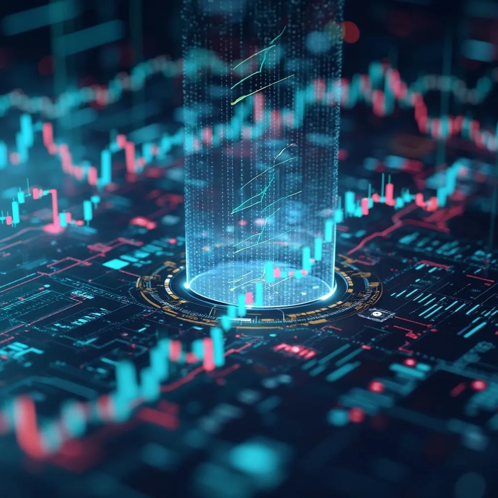 Visualisation du processus d'IA pour l'investissement
